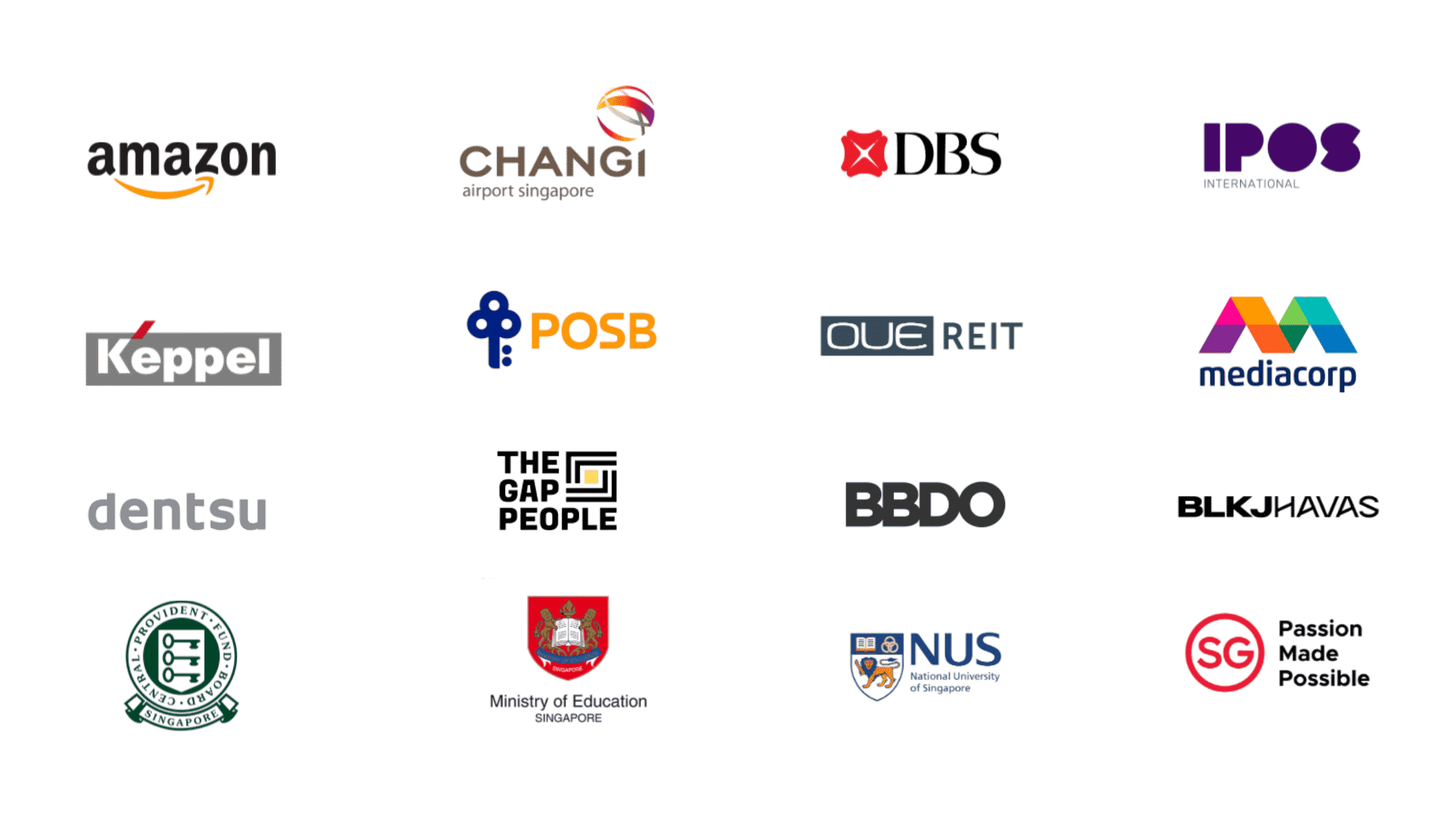 Weave client logos including brands and organizations we have worked with